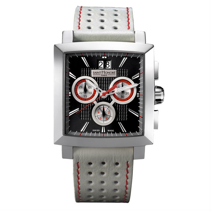Ceas barbatesc SAINT HONORE, 898027 1NAN, Swiss Made, Editie limitata, quartz, cronograf, 50 m