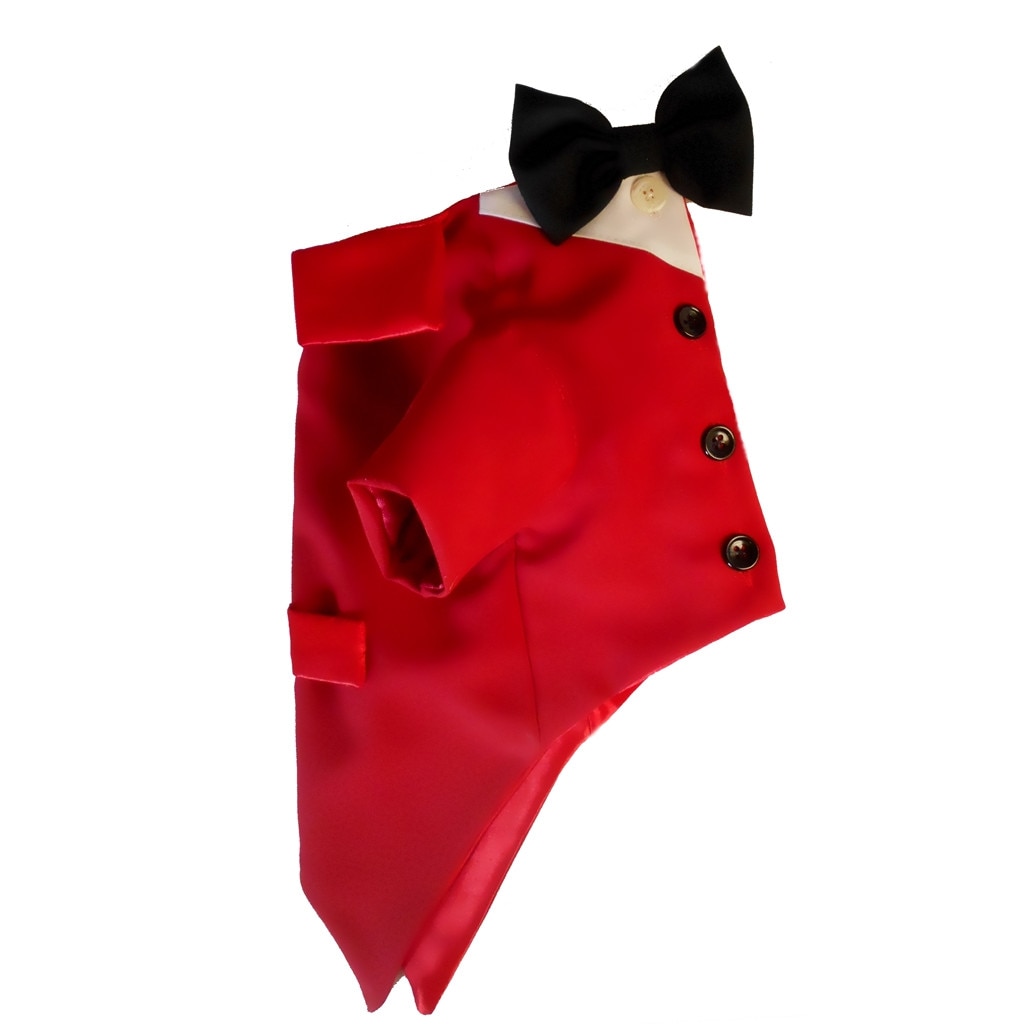 Frac Galla red Peta's , stofa rosu ,40 cm