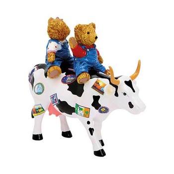 Figurina vacuta, CowParade, Teddy Bears on the Moove, M Figurina vacuta, CowParade, Teddy Bears on the Moove, M