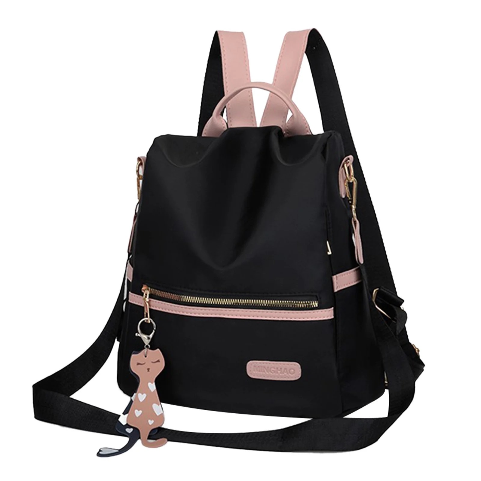 Rucsac dama ZYBLSSBB multifunctional negru 31x28x12cm antiefractie