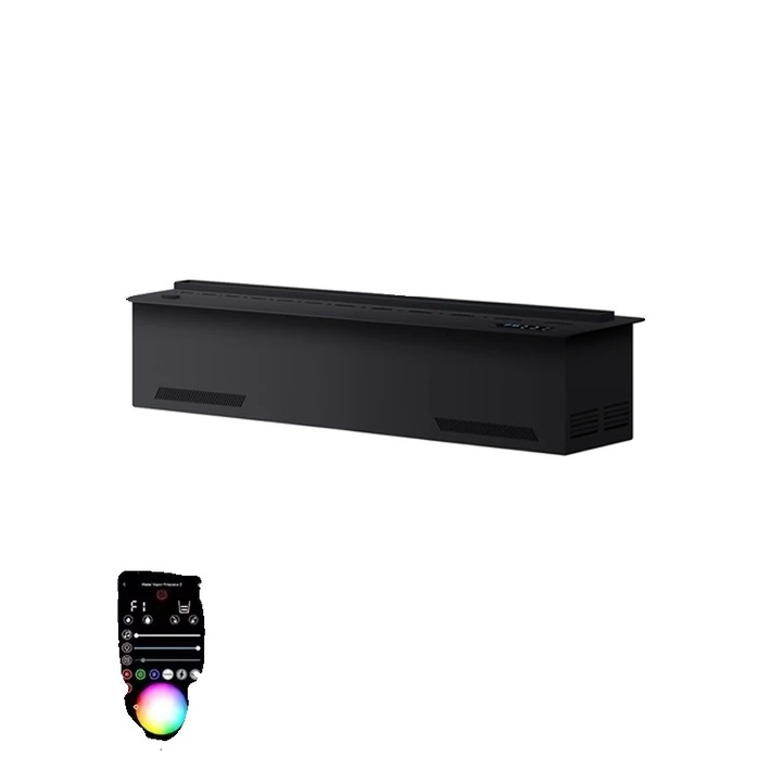 Elektromos kandalló, 500 mm, színes láng, automatikus vízutántöltés, környezetbarát dizájn