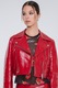 Moschino Jeans, Cipzáros crop dzseki, Piros