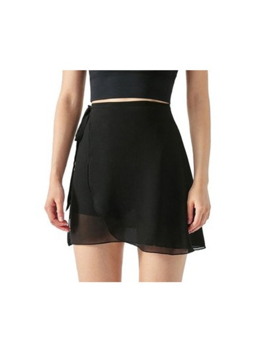 Fusta de balet, TRADERPLUS, poliester, ajustabila, neagra, L INTL