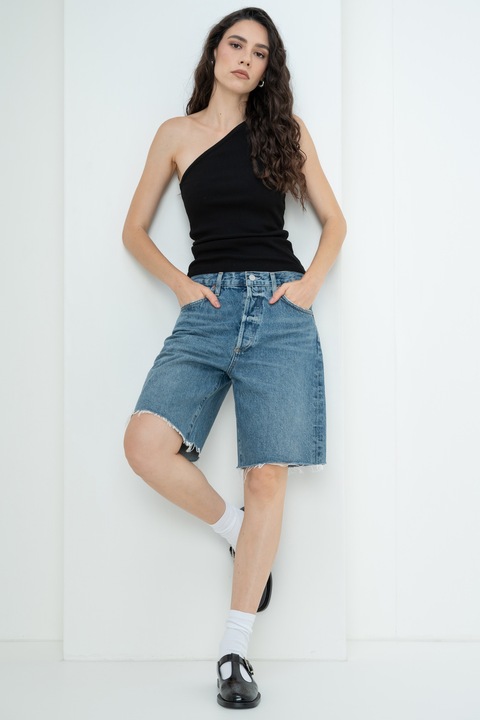 AGOLDE, Bermude din denim, Albastru deschis