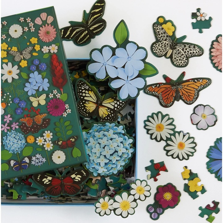 Galison - Butterfly Botanica 500 darabos puzzle FORMÁZOTT DARABOKKAL