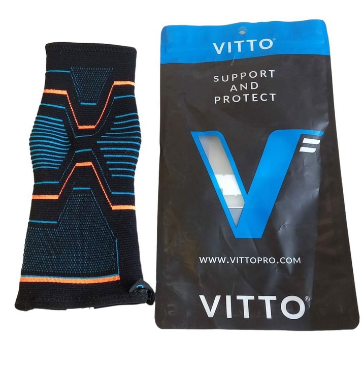 Sosete de compresie pentru picioare, Vitto, model VITAS 282, suport pentru arc, marime S 35-37, negru