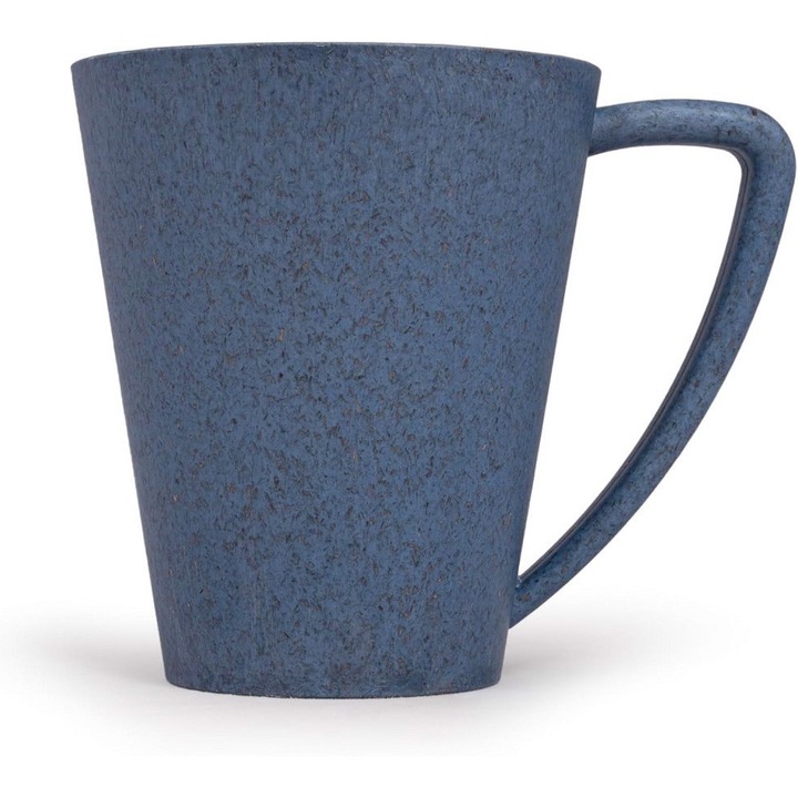 Set 2 cani din lemn de pin Casa Naturo, 200ml, indigo, 12,5x8,9cm