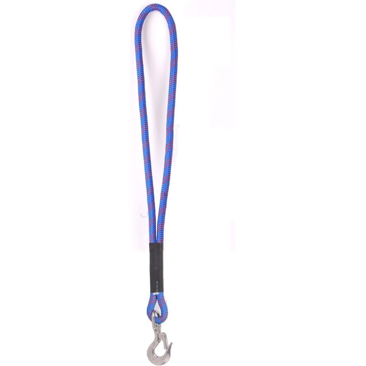 Lina nylon cu carabinier pentru hamac, AAMAZON, 1,5m, 12mm, rezistenta 450kg, rotire 360°
