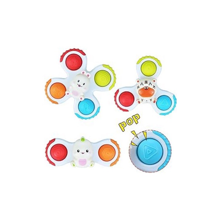 Fidget spinner cu ventuza senzoriala pentru copii