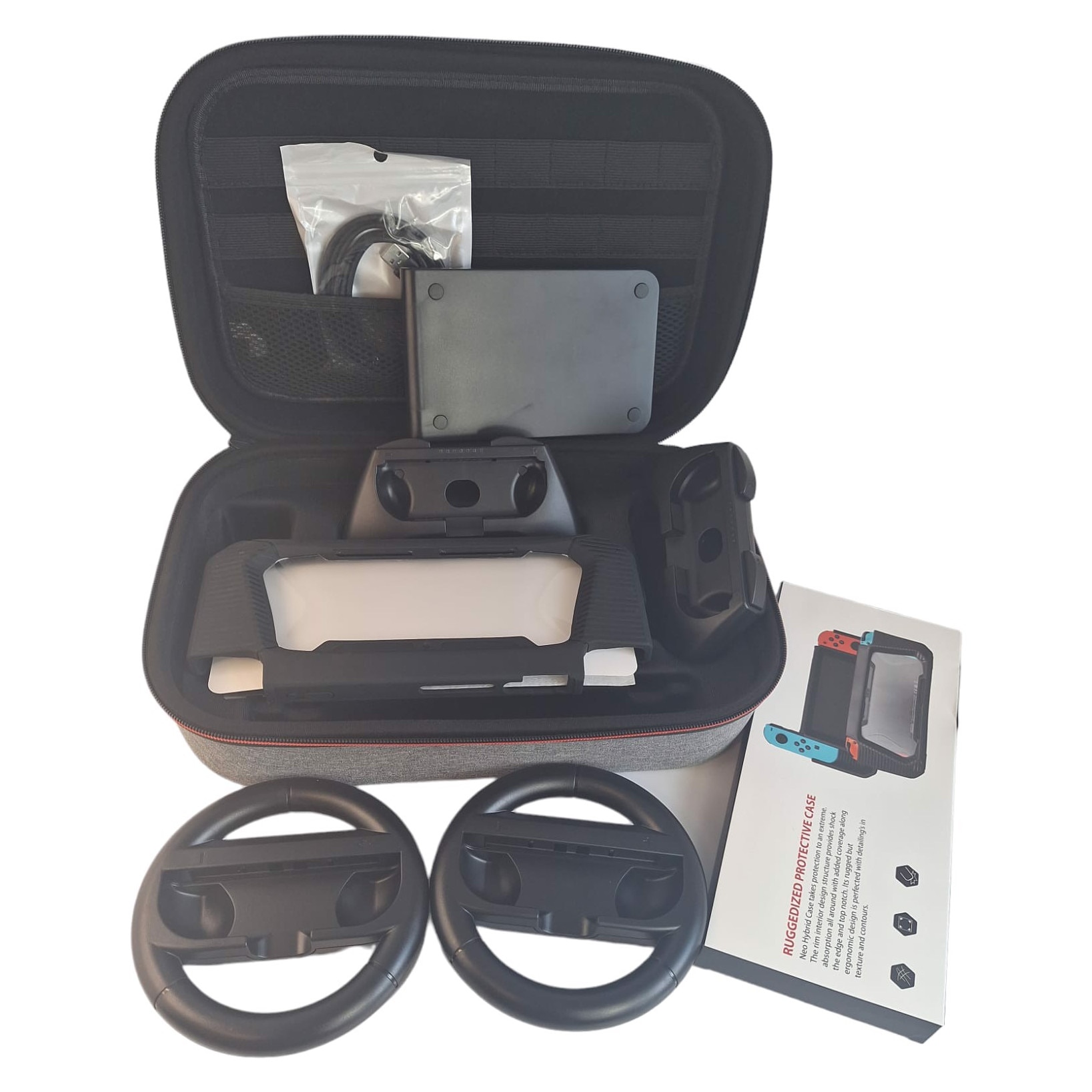 Set accesorii 12 in 1 pentru Nintendo Switch, husa de protectie