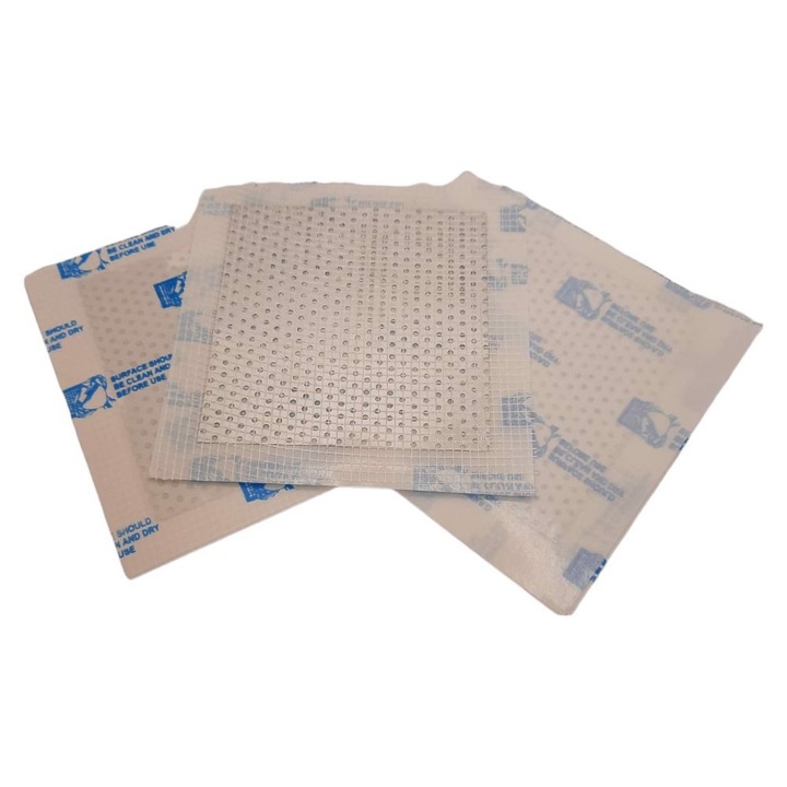 Set reparare pereti gips-carton, Amazon, autoadeziv, rezistent la rugina, 13x13cm, 3 bucati
