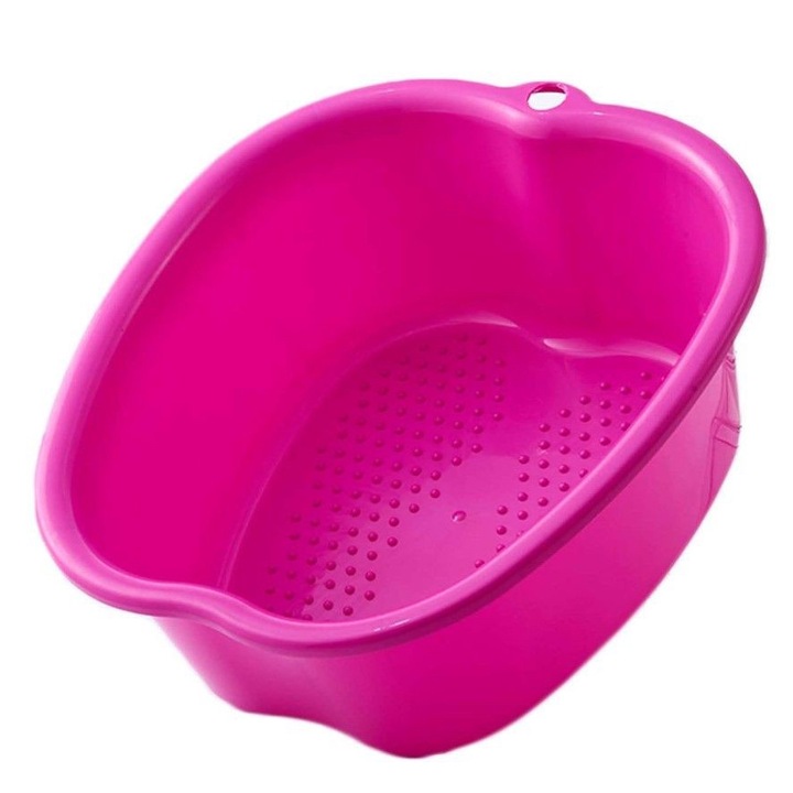 Bol de masaj pentru picioare, AAMAZON, roz, 37x33x15,5cm, pentru pedichiura si detoxifiere