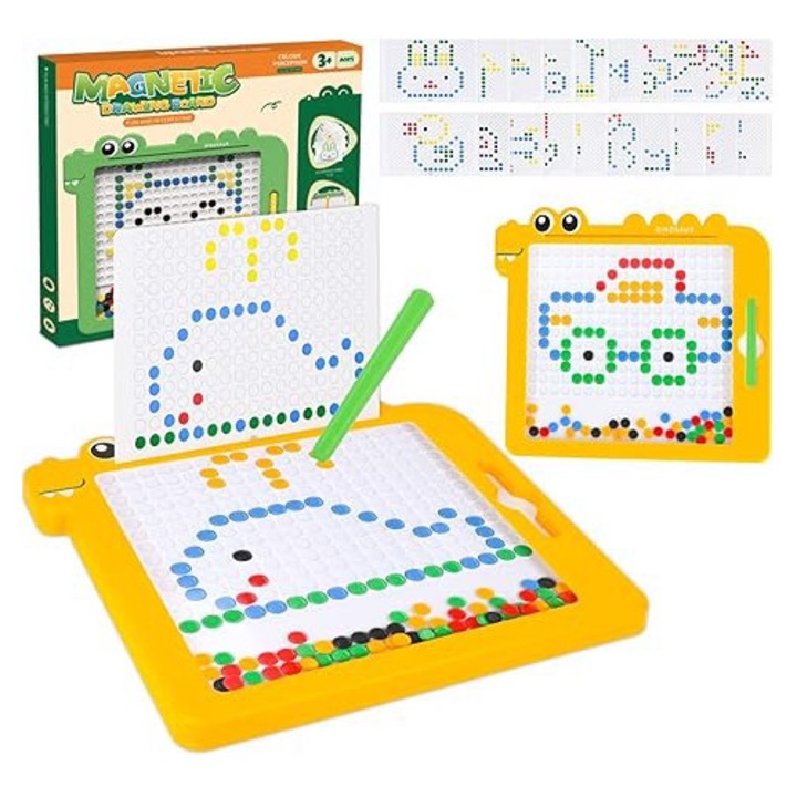 Tabla magnetica cu corali, set, pentru desenat si invatat, Amazon