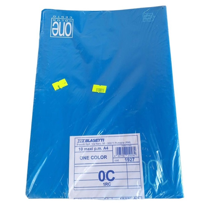 10 darabos színes jegyzetfüzet-készlet, Blasetti, A4, 29,5x20cm