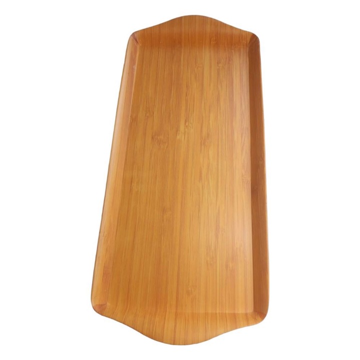 Tava de servire AAMAZON, 38,8x16,9cm, bambus, model din lemn