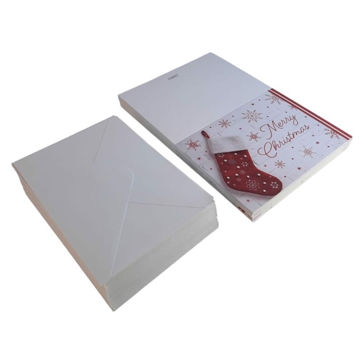 Set felicitari de Craciun cu 72 de carti, JOYIN, 16x11cm, multicolor Amazon