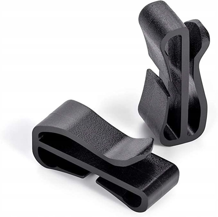 Set 12 cleme pentru masti, negru, 30x10mm, accesorii ski si snowboard Amazon