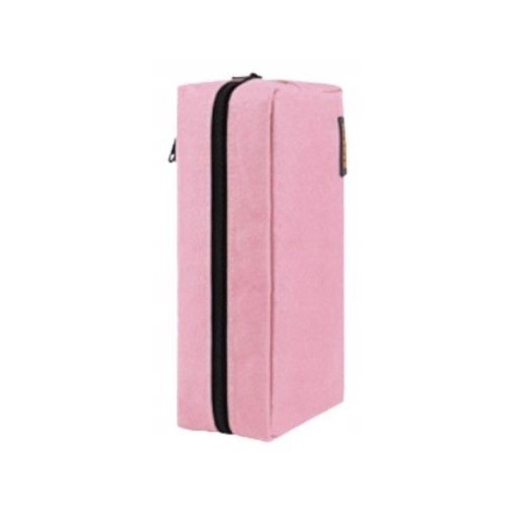 Пиорник Рагзан, розов, 19.8x5.3x9.9см, вместимост 40-55 пишещи инструмента