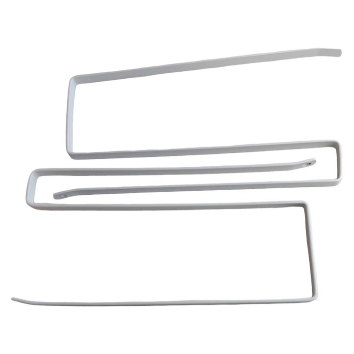 Suporturi pentru prosoape, TANCUDER, set 2 buc, alb, 25,4x11,94x0,03cm