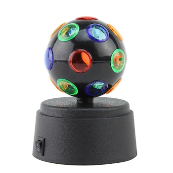 Glob LED 0.06W, Globo Lighting, efect disco, rotativ, diametru 9 cm Glob LED 0.06W, Globo Lighting, efect disco, rotativ, diametru 9 cm