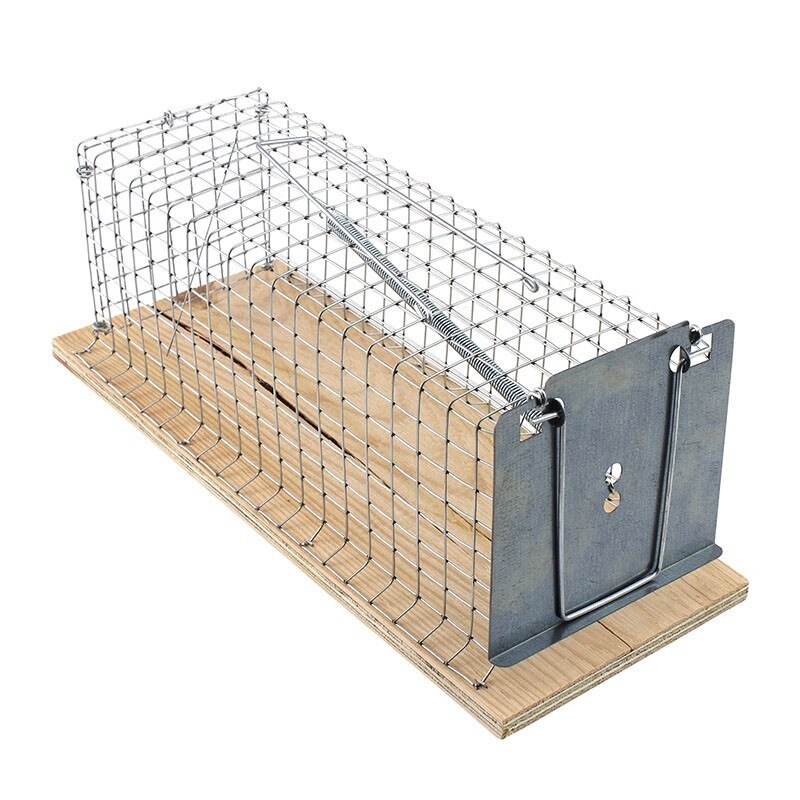 Capcana rozatoare mari, tip cusca, trapa autoblocanta, 27cm, Swissinno