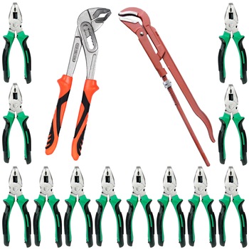 Pachet - 12 x Patent multifunctional, negru-verde + Cleste papagal + Cleste Suedez 1 - 1/2 Pachet - 12 x Patent multifunctional, negru-verde + Cleste papagal + Cleste Suedez 1 - 1/2