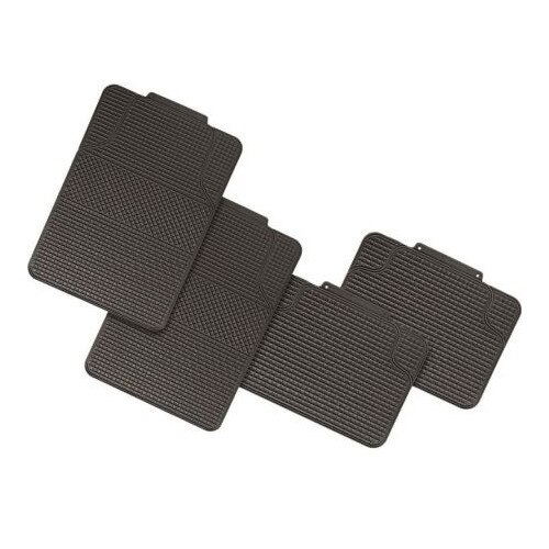 Set 4 covorase auto universale din polipropilena si cauciuc granulat,negru
