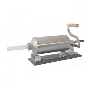 Masina de facut carnati 3 kg, Orizontal, suport,4 palnii, otel Masina de facut carnati 3 kg, Orizontal, suport,4 palnii, otel