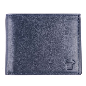 Portofel piele barbati, Toro Nero, Walletian blue Portofel piele barbati, Toro Nero, Walletian blue