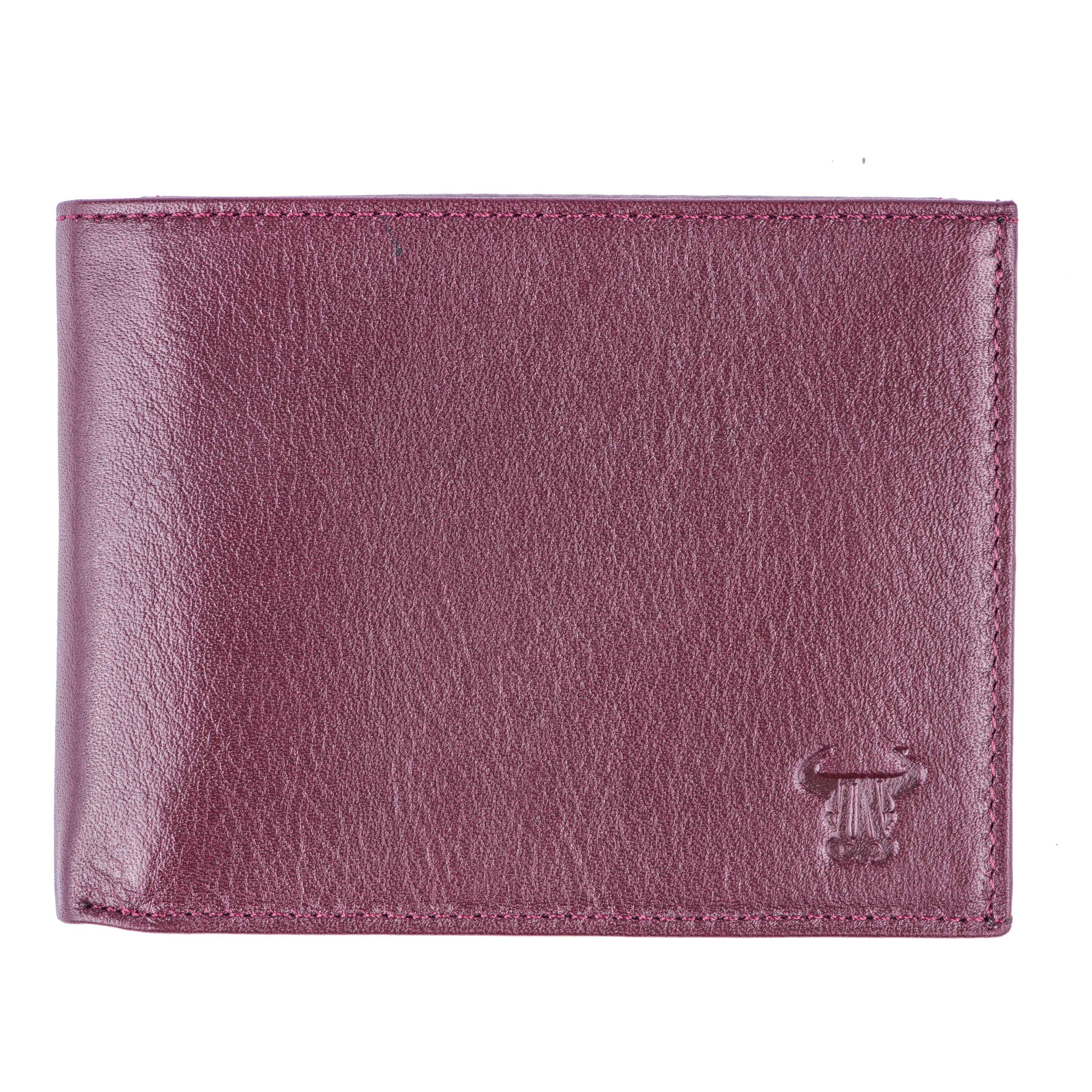 Portofel piele barbati,Toro Nero, Cherry sensation