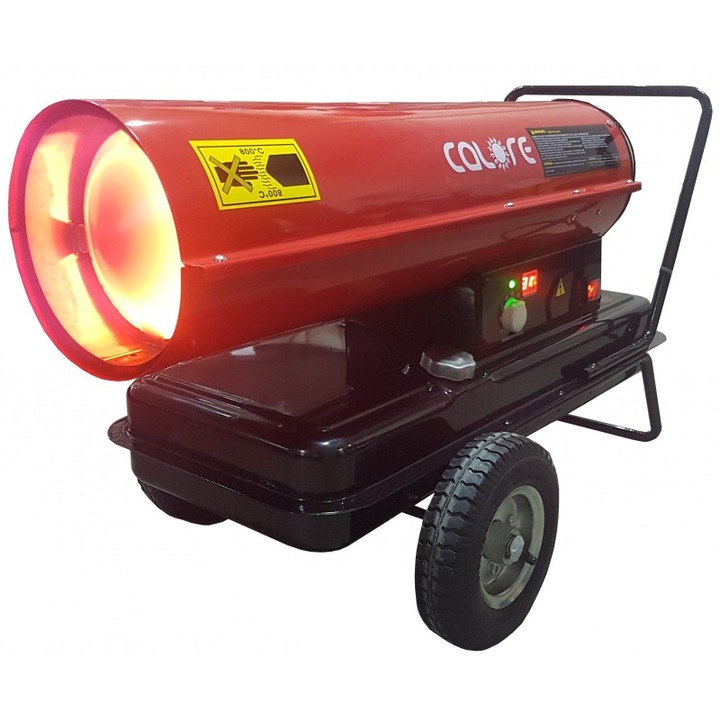 Tun de caldura cu ardere directa D30RT CALORE cu termostat electronic, putere 30kW, debit aer 735mcb/h, motorina, 230V