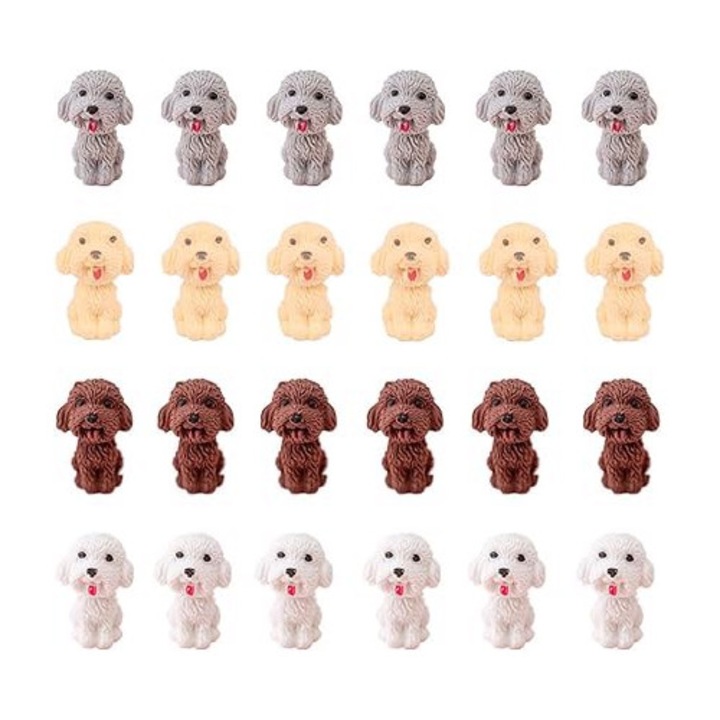 Radiera, model caini, 24 buc.