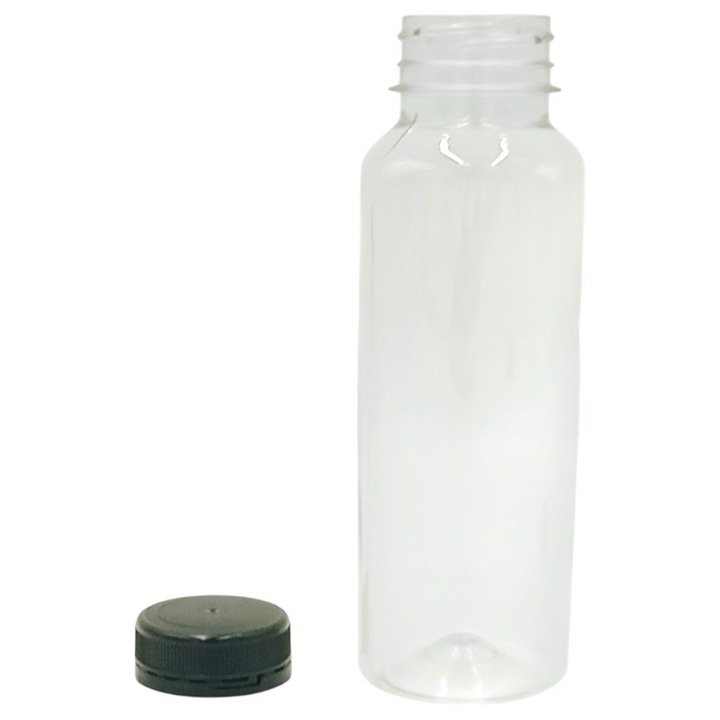 Квадратна бутилка Enjoy rPET 300 мл с капак, 175 бр.