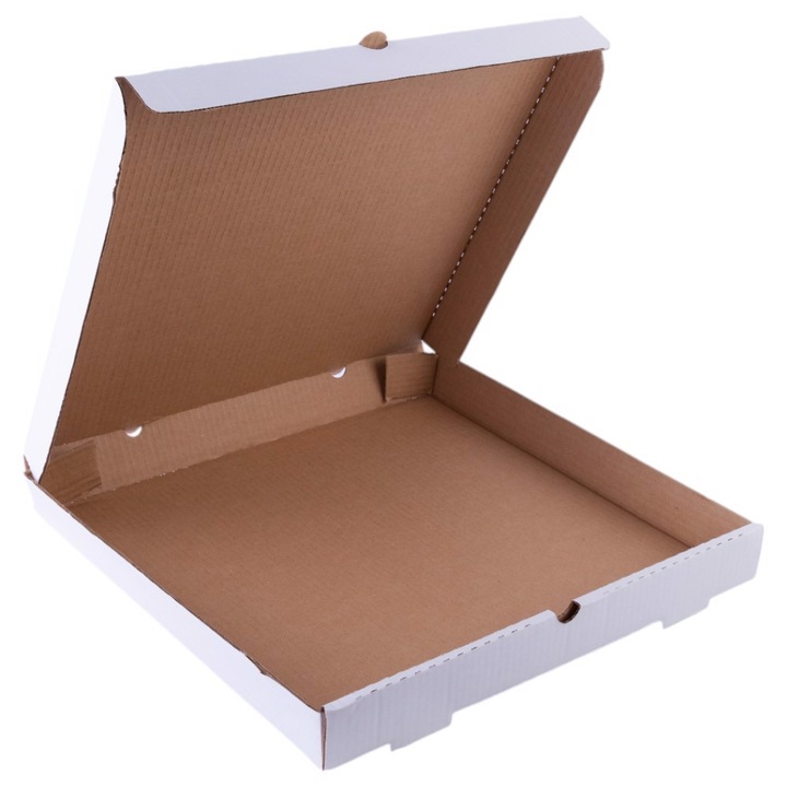 Cutie de pizza alba 45cm patrata 50 buc Enjoy Be Eco