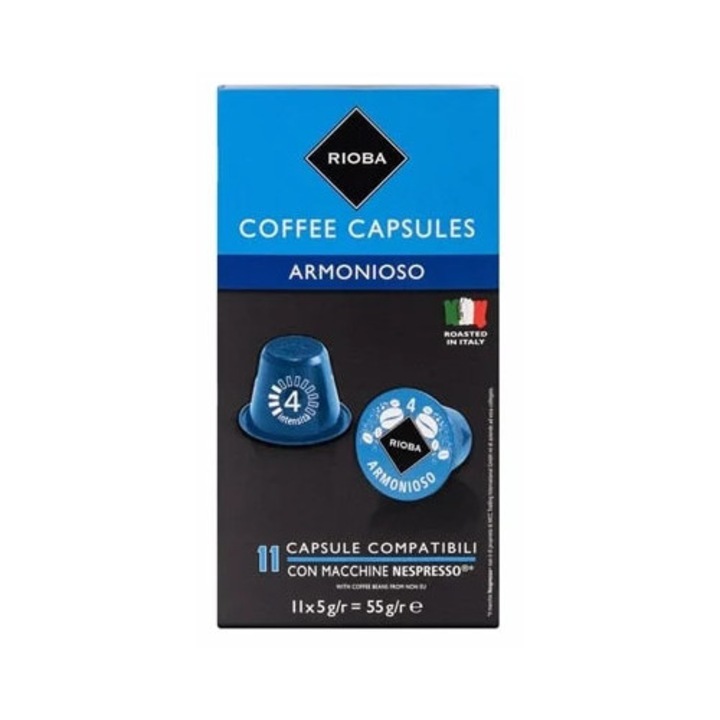 Kompatibilis kapszula Nespresso, Armonioso, Rioba, 55 g