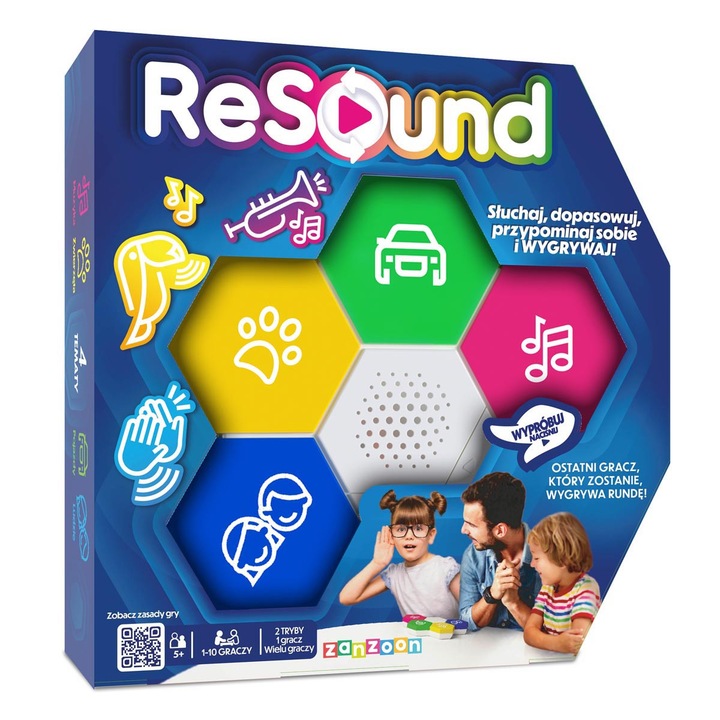 Joc de memorie Resound, 4 teme, multicolor, 5+ ani