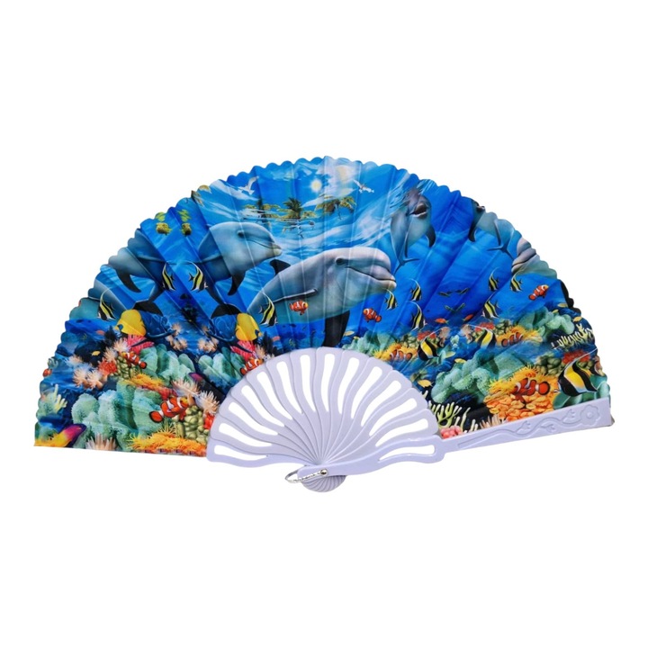 Műanyag és textil összecsukható ventilátor, tengerészeti modell 8