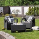 Set mobilier de gradina Corfu II Weekend Grafit/ Gri-rece