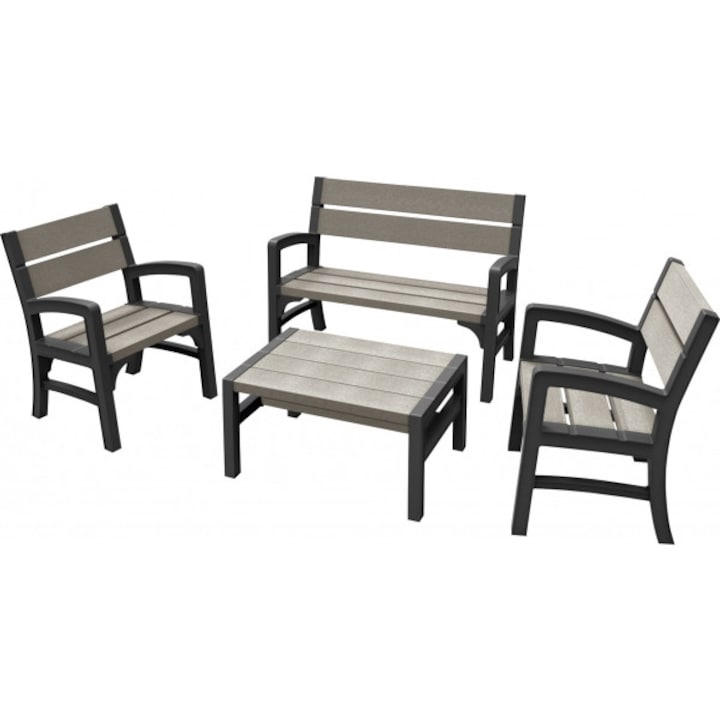 Set mobilier gradina, Keter, Montero Gri