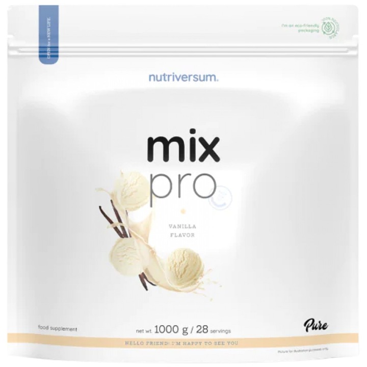 Хранителна добавка Nutriversum Mix Pro Protein Matrix, Ванилия, 1000 грама