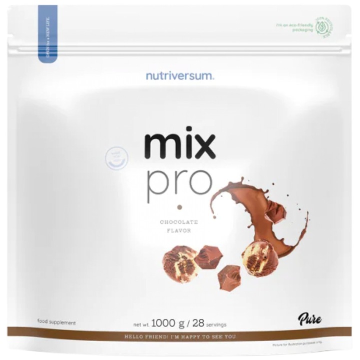 Хранителна добавка Nutriversum Mix Pro Protein Matrix, Шоколад, 1000 грама