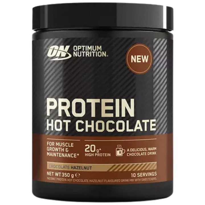 Supliment Alimentar Optimum Nutrition Protein Hot Chocolate Ciocolata Si Alune 0.350 Kg