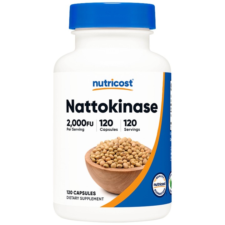 Supliment alimentar, Nutricost Nattokinaza (2.000FU), 120 capsule