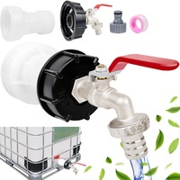 Adaptor robinet VPUINEFE IBC, aliaj, filet grosier 2.36 inch, 60x6, 1/2 inch, rezistent coroziune