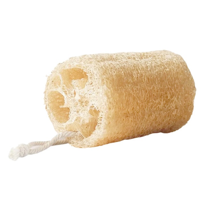 Laveta de curatare din fibre naturale de lufa, 11x6x6cm, absorbanta, rezistenta, ecologica, reutilizabila