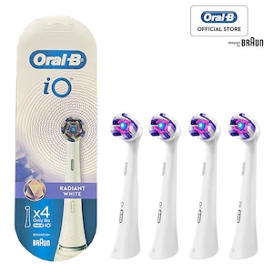Oral-B iO Whitening Care capete de perie de schimb, Curatare albire profunda, 4 bucati, alb