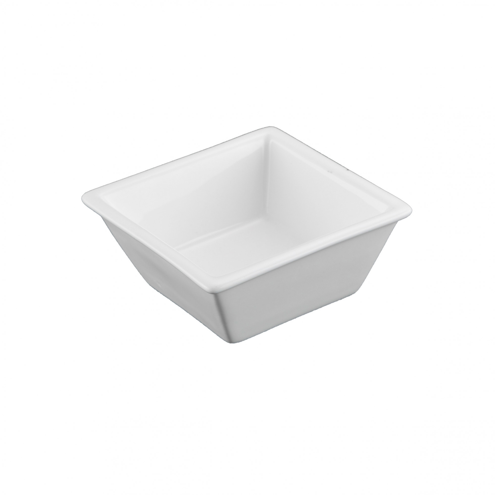 Bol patrat, servire, portelan, Wilmax, 9.5 x 9.5 x 4 cm, 150 ml