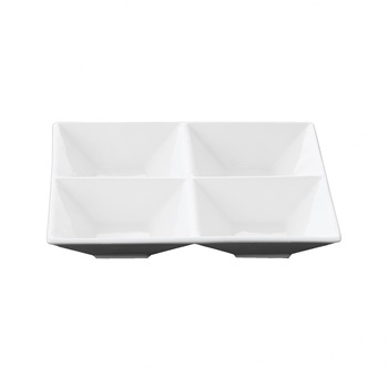 Farfurie impartita, portelan, Wilmax, 20x20cm Farfurie impartita, portelan, Wilmax, 20x20cm
