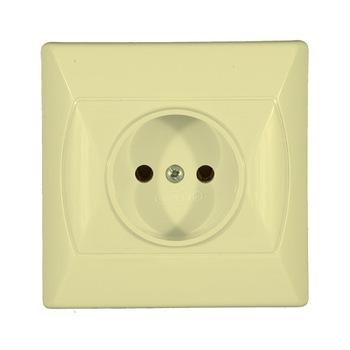 Priza simpla bej AKCENT Priza simpla bej AKCENT