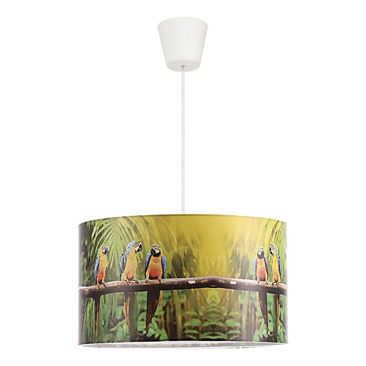 Pendul PRINT PARROTS 1xE27 40W, plastic